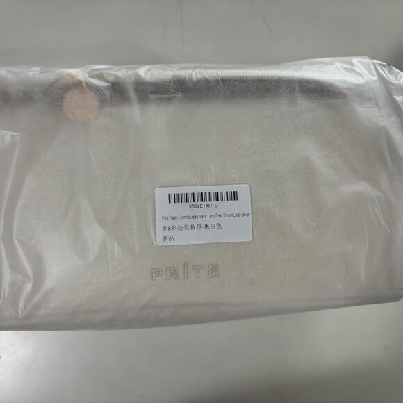 Makeup Bag for Women Travel Waterproof Vegan Leather Cosmetic Bag Open Flat Toil - Picture 11 of 15